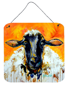 Peach Wool Sheep Wall or Door Hanging Prints
