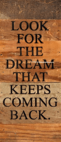 Look for the dream that keeps...  Wall Sign