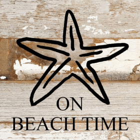 On Beachtime Wall Sign