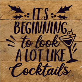 It's Beginning To Look A Lot Like...  Wood Sign