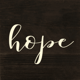 Hope (script)... Wall Sign