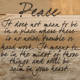 Peace Wall Sign
