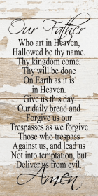 Our Father, who art in Heaven, hall... Wall Sign