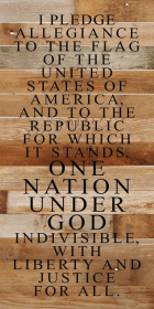 I pledge allegiance to the flag of... Wall Sign