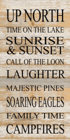 Up north, time on the lake, sunrise... Wall Sign
