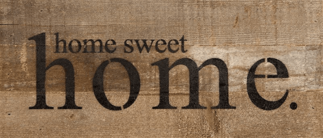home sweet home... Wall Sign