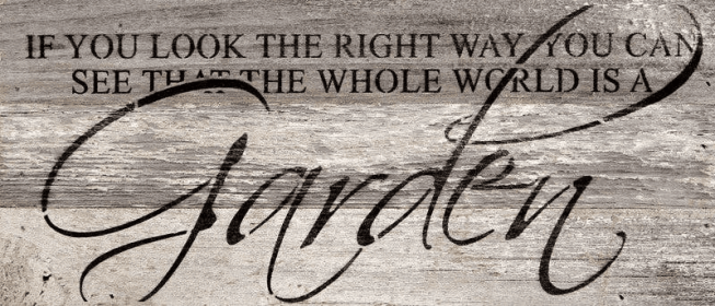 If you look the right way, you can... Wall Sign