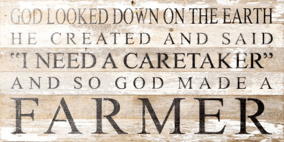 God looked down on the earth and...  Wall Sign
