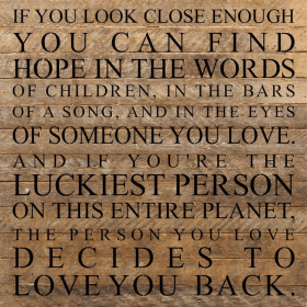 If you look close enough, you can f... Wall Sign