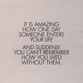 It is amazing how one day someone enters... Wall Art