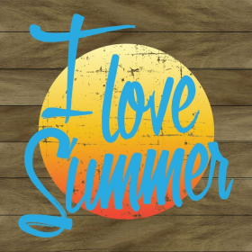 I Love Summer... Wall Sign