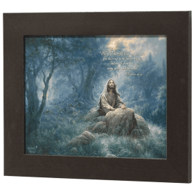 Framed Art Jesus Gethsemane Matt 26:42