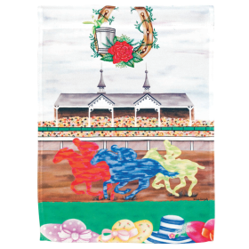 Flag Derby Day Polyester 13x18