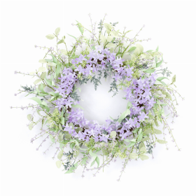 Mixed Wreath 24.5"D Fabric/Plastic