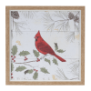 Framed Deer and Cardinal Bird Wall Art