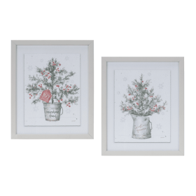 Potted Pine Tree Wall Art