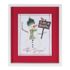 Framed Snowman Sentiment Wall Art