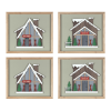 Framed Ski Lodge Wall Art