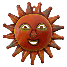 Painted Multi-color Dot Sun
