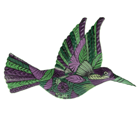 Painted Purple & Green Hummingbird
