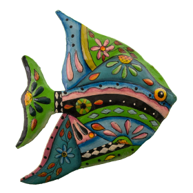 Painted Blue and Green Tropical Fish