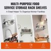 VEVOR 14" x 36" Stainless Steel Shelf, Wall Mounted Floating Shelving with Brackets, 300 lbs Load Capacity Commercial Shelves, Heavy Duty Storage Rack
