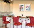 "American Collection" 2-Piece Vignette By Marla Rae, Printed Wall Art, Ready To Hang Framed Poster, White Frame