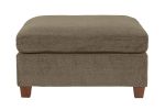 Contemporary 1pc OTTOMAN Tan Color Chenille Fabric Modular Corner wedge Sofa Living Room Furniture