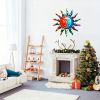 1pc, Creative Metal Sun Wall Decor, Metal Wall Art Decorative Pendant, Scene Decor, Home Decor, Wedding Decor, Holiday Decor, Party Decor, Celebration