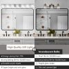 LED Modern Chrome Makeup Light, 7-Lights Acrylic Chrome Makeup Mirror Light