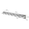 LED Modern Chrome Makeup Light, 7-Lights Acrylic Chrome Makeup Mirror Light